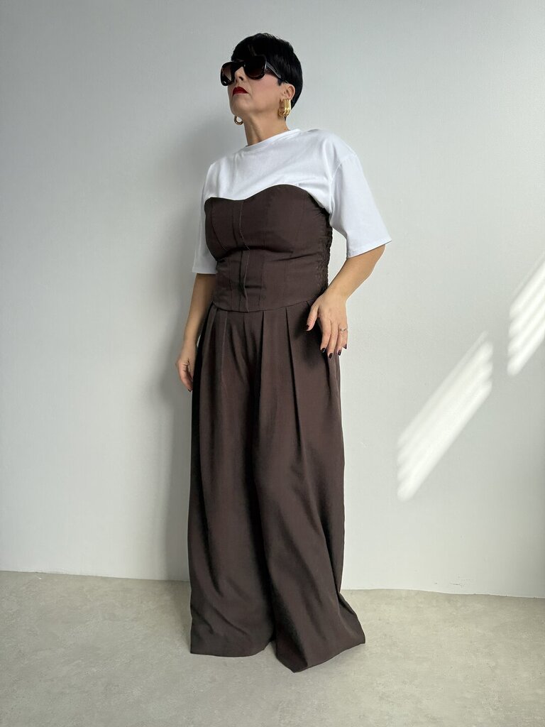 Jumpsuit Emma dress - Marrone 