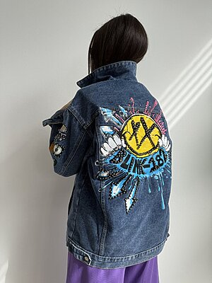 Giubbetto Blink182 denim