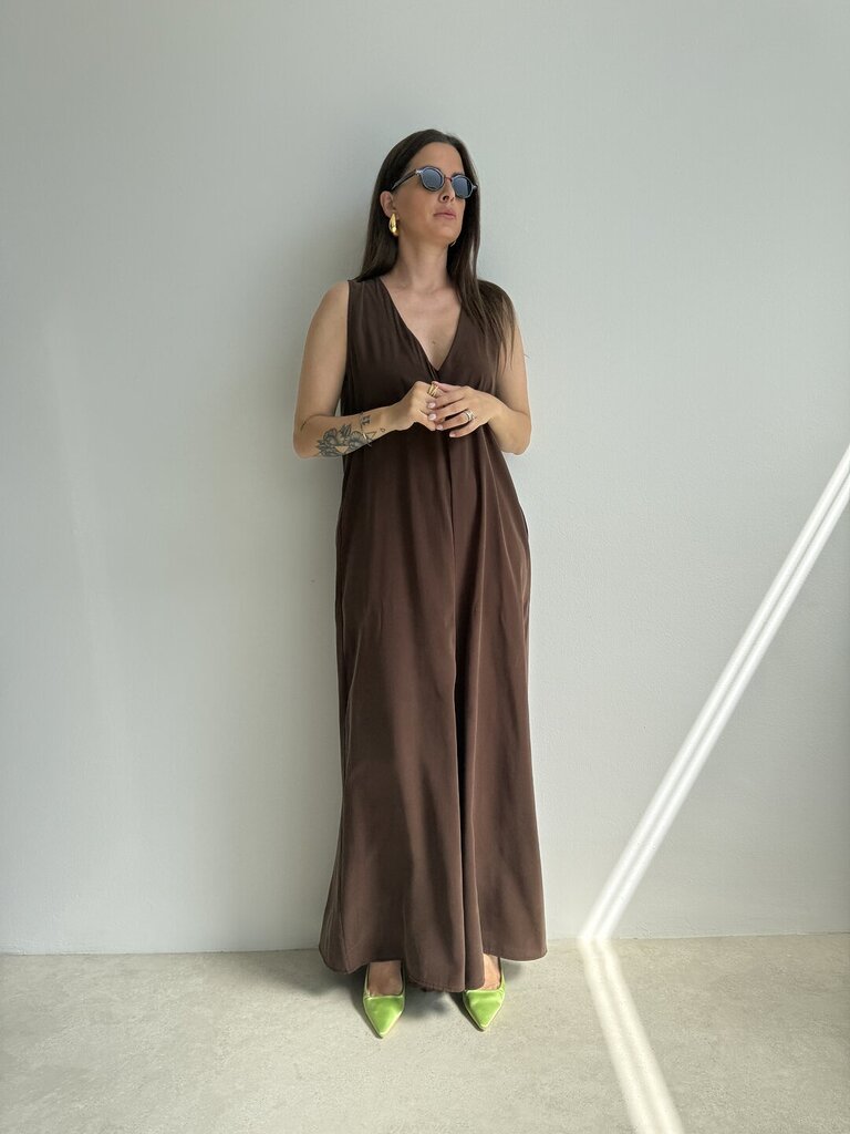 Salopette Cupro - Marrone 