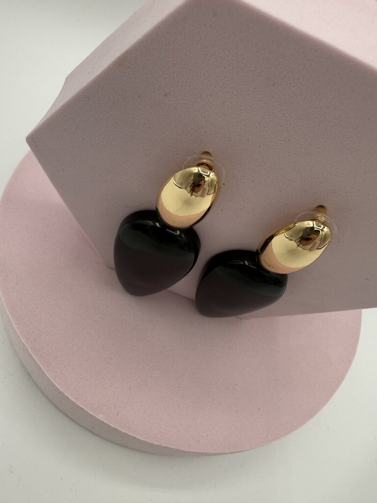 Orecchino pendente GOCCIA DARKGREEN GOLD 