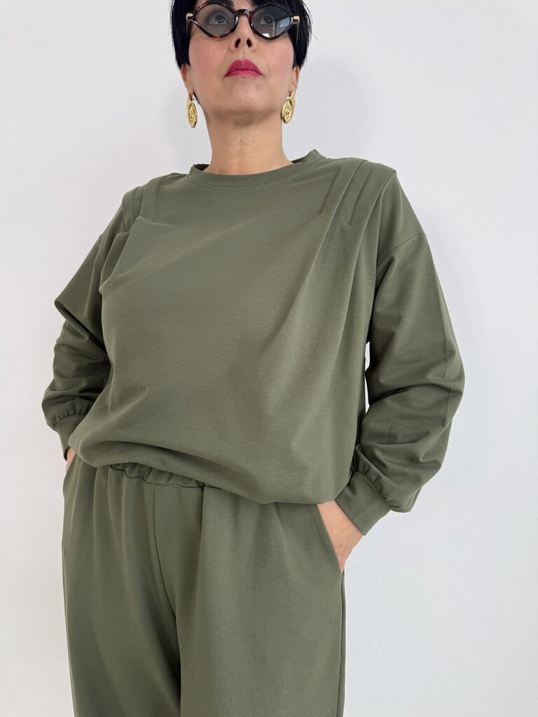 Felpa Set Mirea - verde militare 