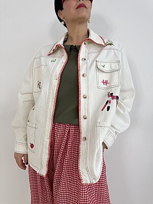 Giacca camicia red impuntura