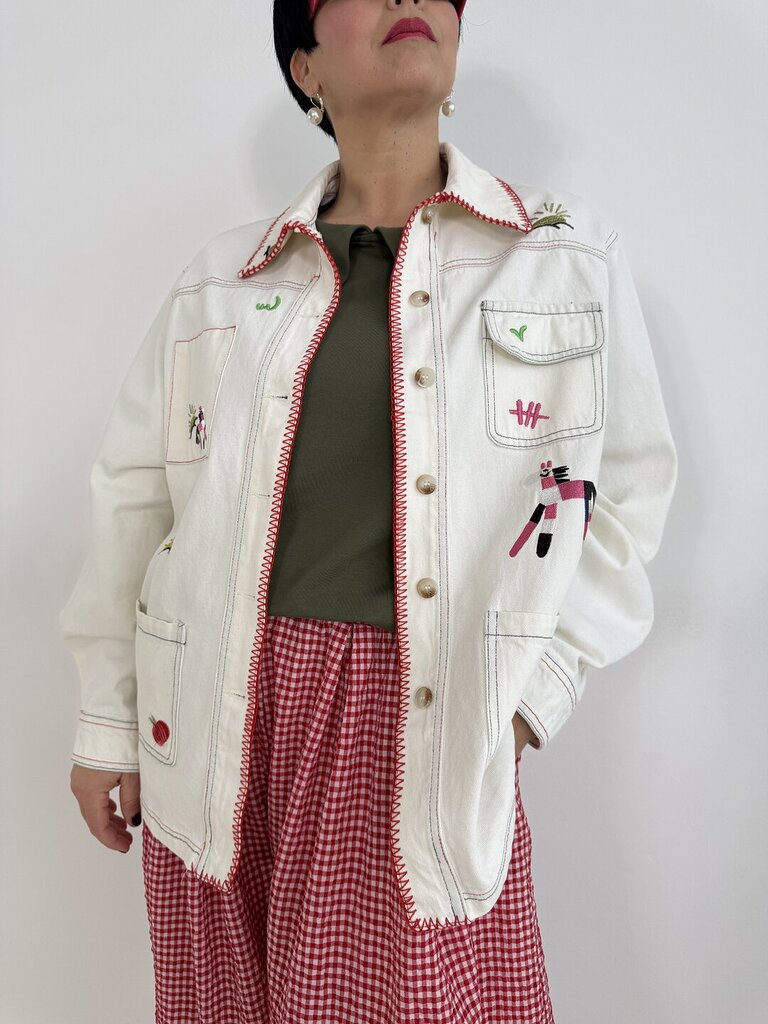 Giacca camicia red impuntura 