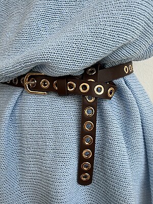 Cintura occhielli  gold