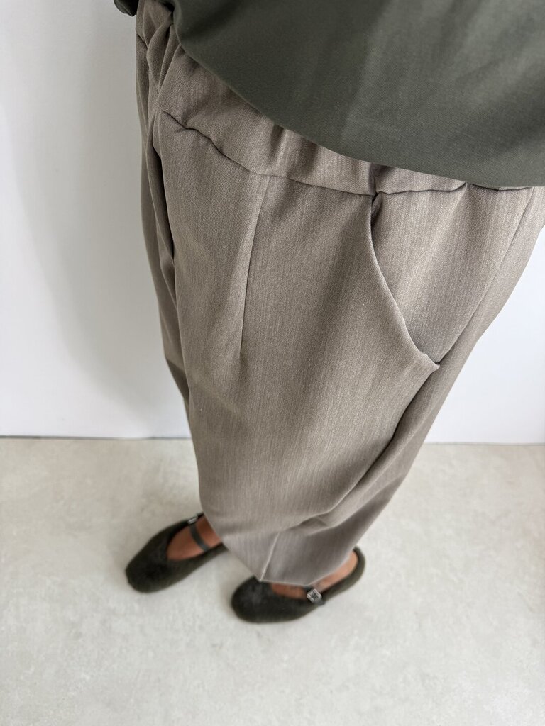 Panta ovetto CLELIA - khaki 