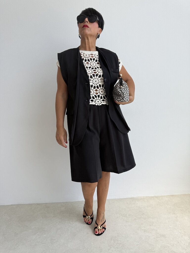 Gilet Cupro - Nero 