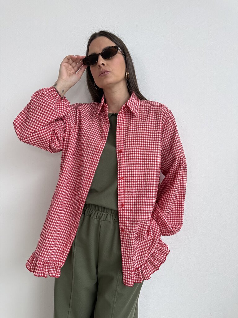 Camicia Sweet Vichy - Rosso 