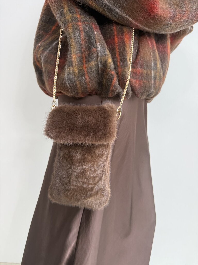 Mini bag phone + 𝚌𝚘𝚕𝚘𝚛𝚒 - cioccolato 