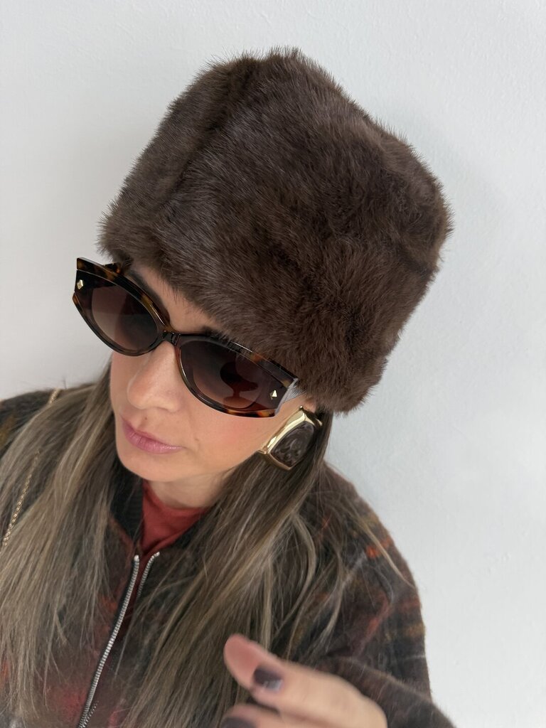 Colbacco cap fur + 𝚌𝚘𝚕𝚘𝚛𝚒 - Marrone 