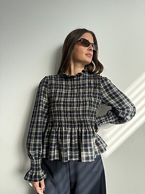 Blusa Evelin scozzese