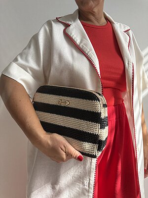 Bag Cinzia stripeblack