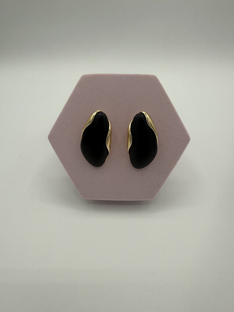 Orecchino Stone nero 