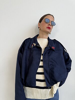 Giacca bomber suede Francis