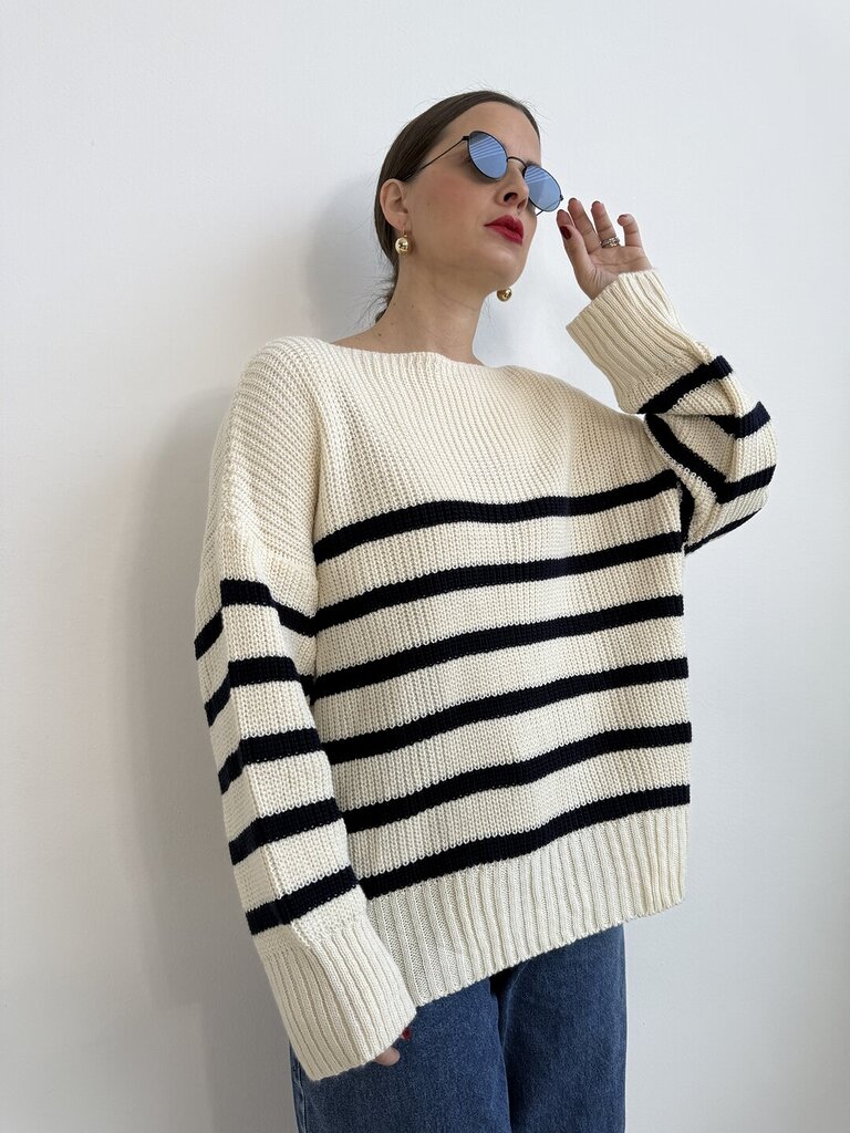 Pull Divina riga - panna 