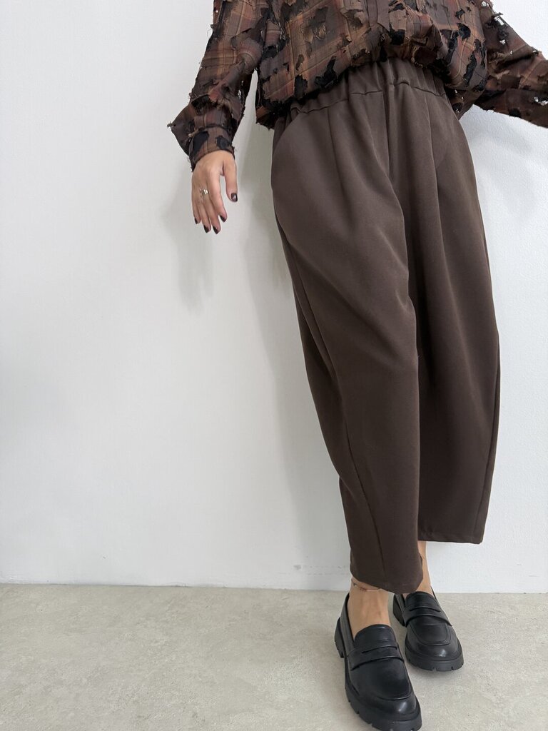 Panta ovetto CLELIA - marrone 