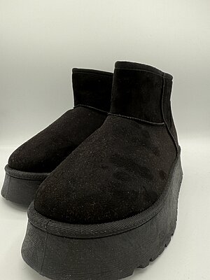 Stivale Nero alto plat