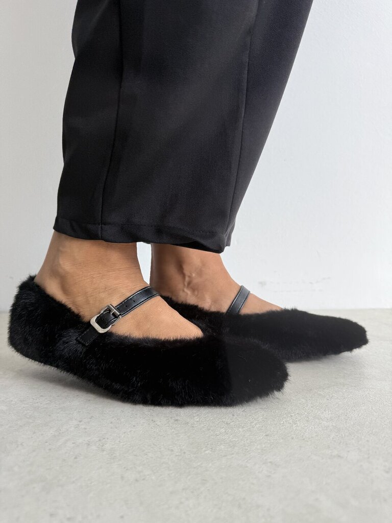 Ballerina FUR nero 