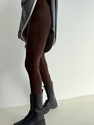 Leggings microfelpato