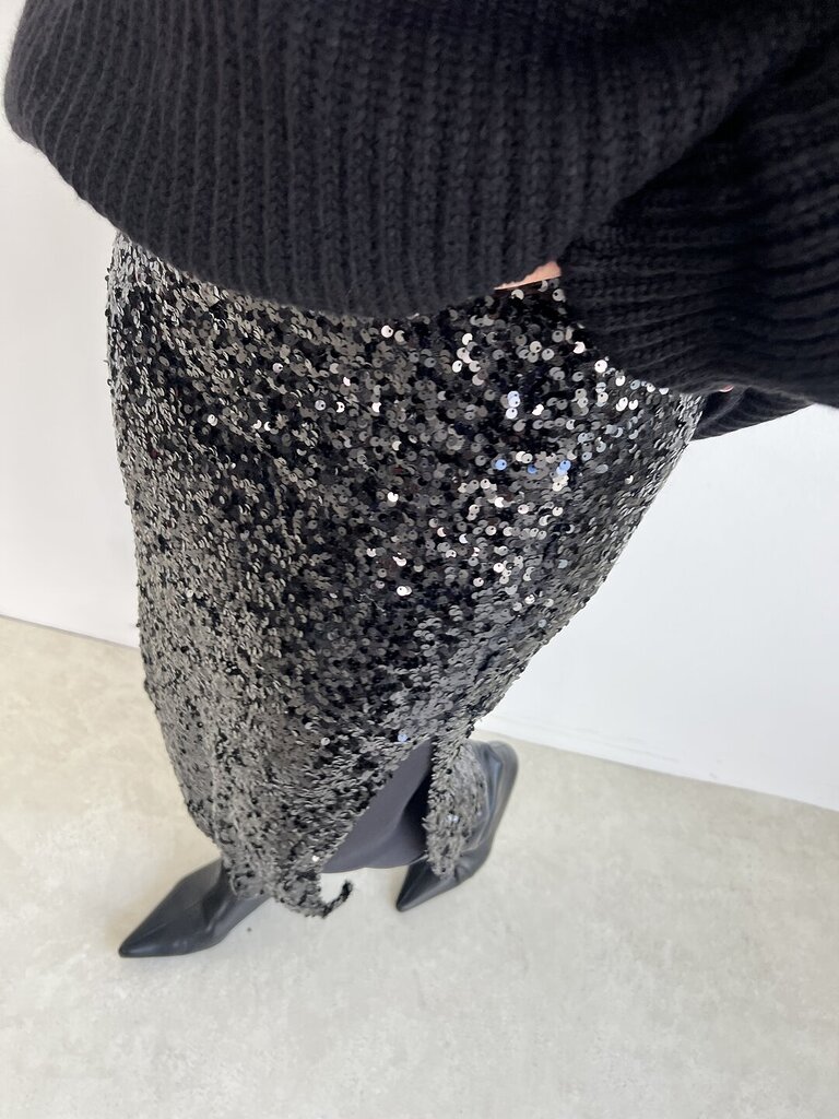 Longuette paillettes - Nero 
