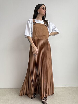 Salopette Plissè Rust