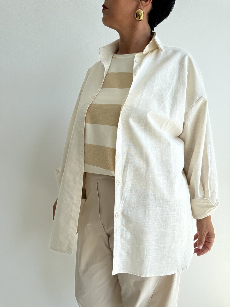 Camicione maxi lino 