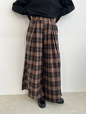 Panta suede check brownblack