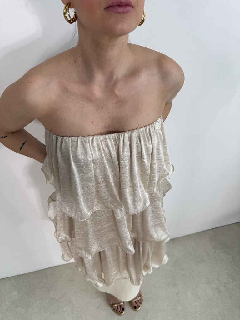 Top dress Shiffon Event - Avorio 