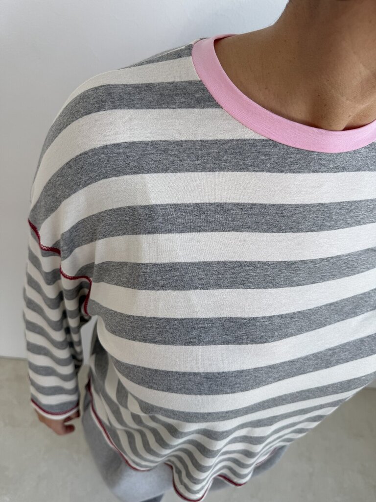 Ts Clizia rigone bicolor - Grigio 