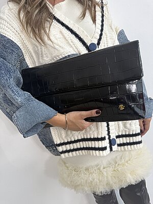 Bag CROCO nero