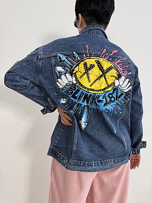 Giubbetto Blink182 denim