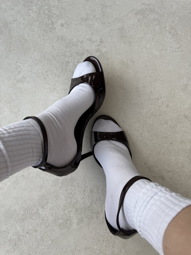 Gambeletto lungo spugna bianco 