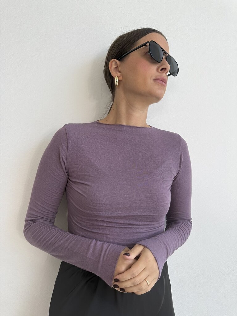 Maglia ultralight CASHMERE - glicine 