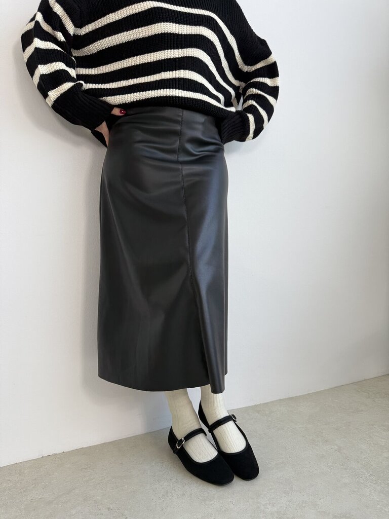 Gonna campana ecopelle 