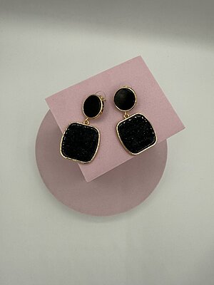 Orecchino pendente STONE BLACK