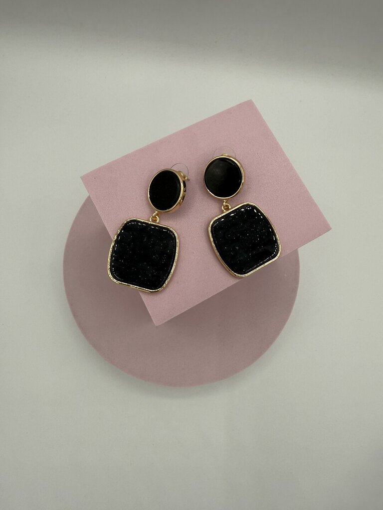 Orecchino pendente STONE BLACK 