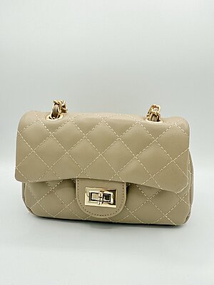 Borsa PARIS trapunto mini taupe