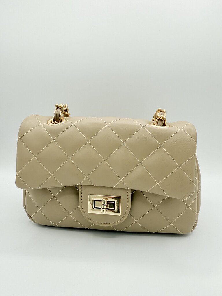 Borsa PARIS trapunto mini taupe 