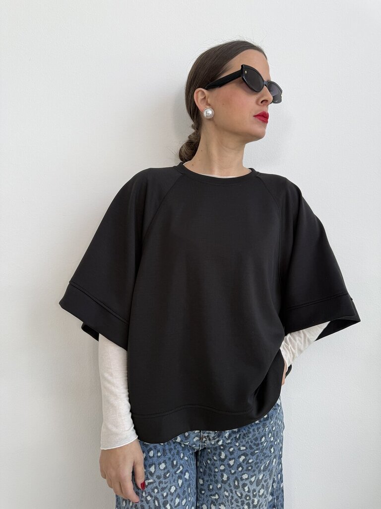 Felpa box m/c Milano - Nero 