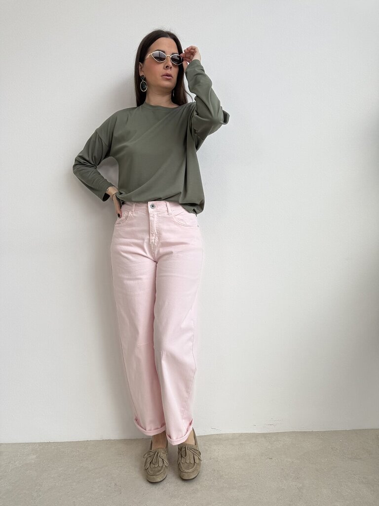 Ts Manatthan m/lunga - verde militare 