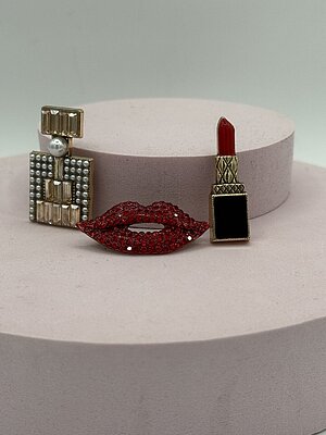 Set Spille rossetto bacio profumo