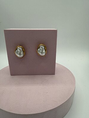 Orecchino Bean pearl