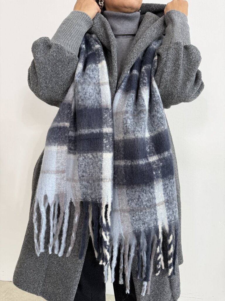 Sciarpone maxi colours - Celeste 