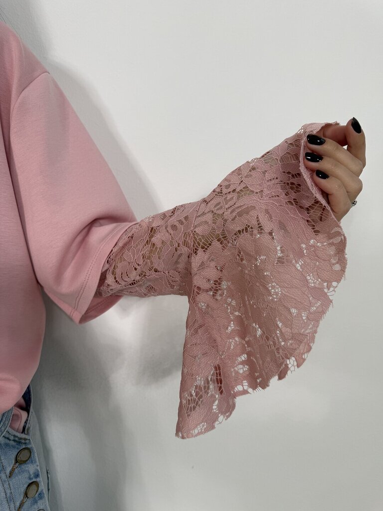 Maglia pizzo TrèsBelle - Rosa 