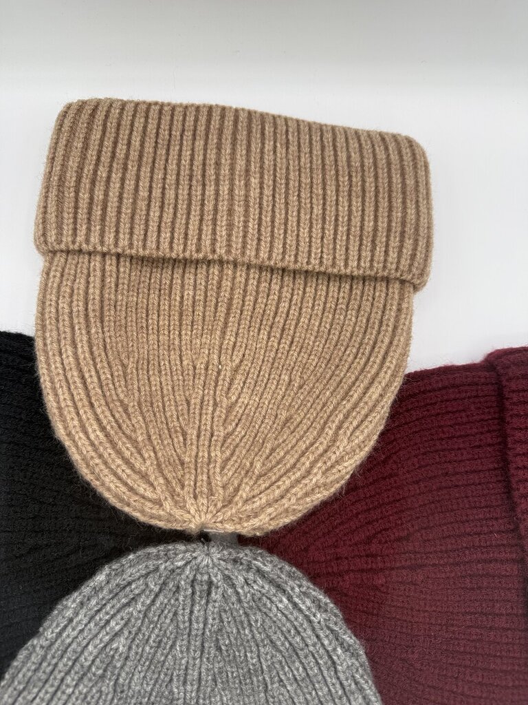 Cuffia basic lana + 𝚌𝚘𝚕𝚘𝚛𝚒 - nocciola 