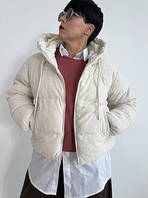 Piumino costa velluto