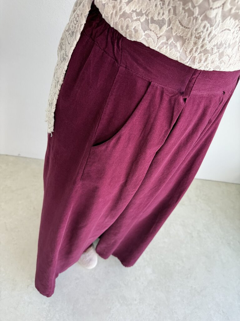 Panta farfalla Velvet - PRUGNA 
