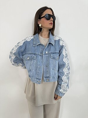 Giubbini Ricamo Denim