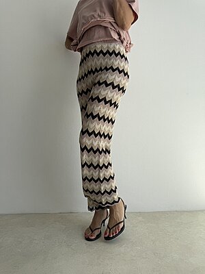 Pantalone zig zag