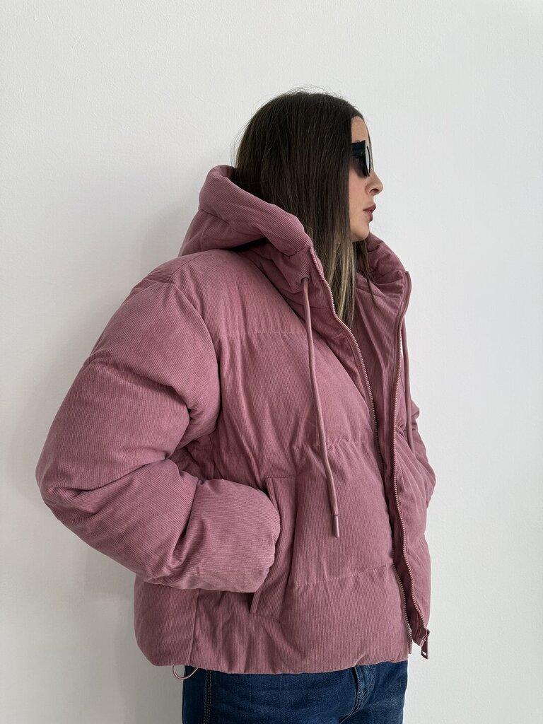 Piumino costa velluto - ROSA DESERTO 