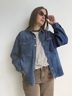 Camicia stretch denim